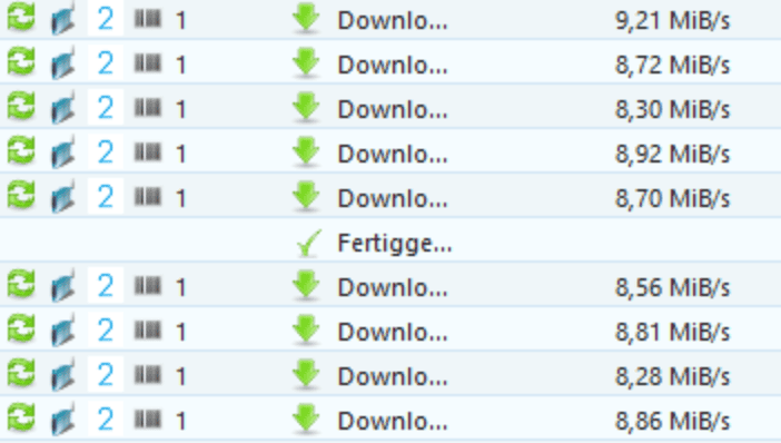 Velocidade de transferência do TezFiles